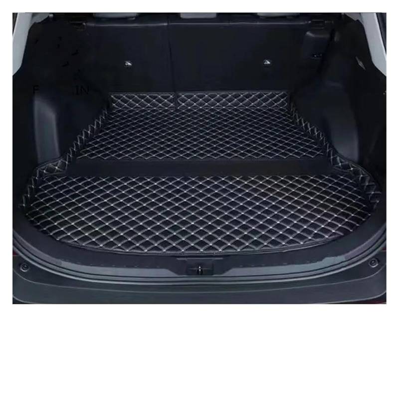 Kofferraum Schutzmatte Kofferraumwanne Für Toyota Für RAV4 XA50 2019 2020 2021 2022 2023 Für RAV 4 XA 50 Für Hybrid Cargo-Liner Abdeckung Pad Teppich Leder Auto Kofferraummatte Zubehör(C) von HONGYISM