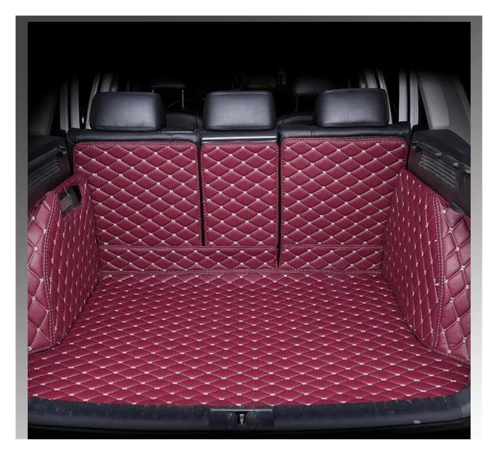 Kofferraum Schutzmatte Kofferraumwanne Für Volvo Für XC60 2015 2014 2013 2012 2011 2010 2009 Kofferraummatten Teppiche Cargo-Liner Teppiche Abdeckung Innenausstattung Autozubehör(Wine RED 3D) von HONGYISM