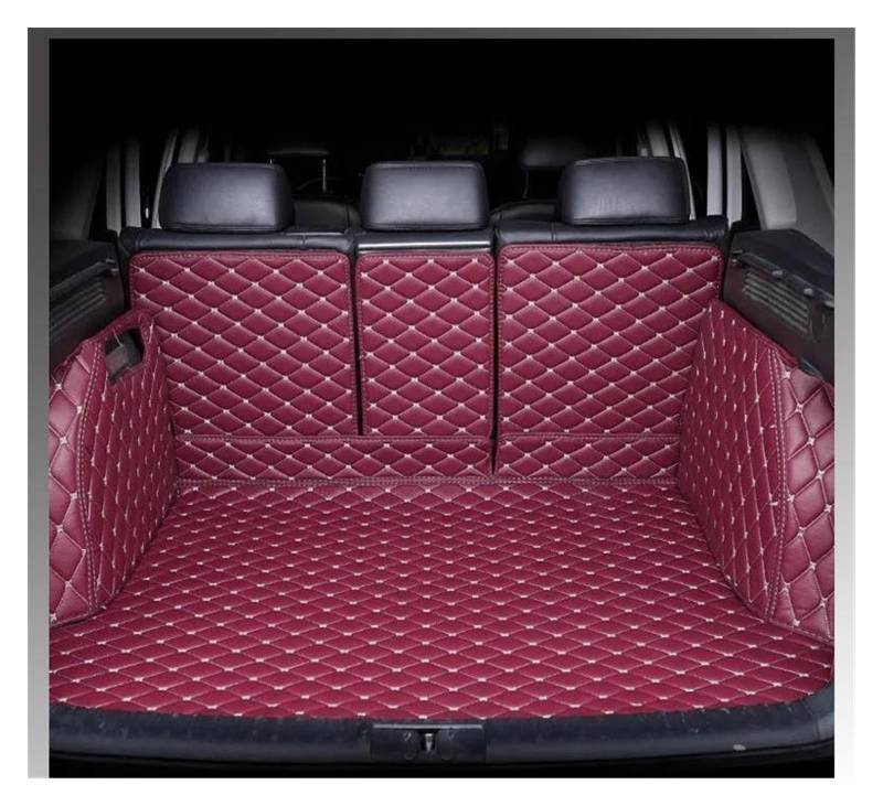 Kofferraum Schutzmatte Kofferraumwanne Für Volvo Für XC60 2015 2014 2013 2012 2011 2010 2009 Kofferraummatten Teppiche Cargo-Liner Teppiche Abdeckung Innenausstattung Autozubehör(Wine RED 3D) von HONGYISM