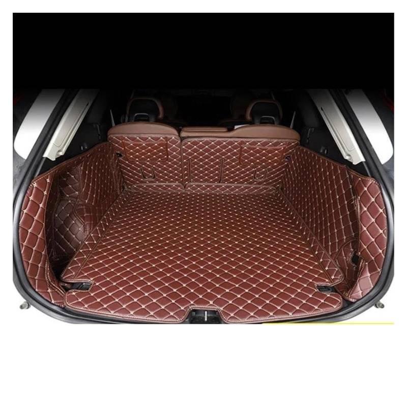 Kofferraum Schutzmatte Kofferraumwanne Für Volvo Für XC60 2018 2019 2020 2021 2022 Zubehör Teppich Leder Boot Liner Tray Auto Hinten Trunk Cargo Matte Boden Blatt Teppich(Black Full Cover) von HONGYISM