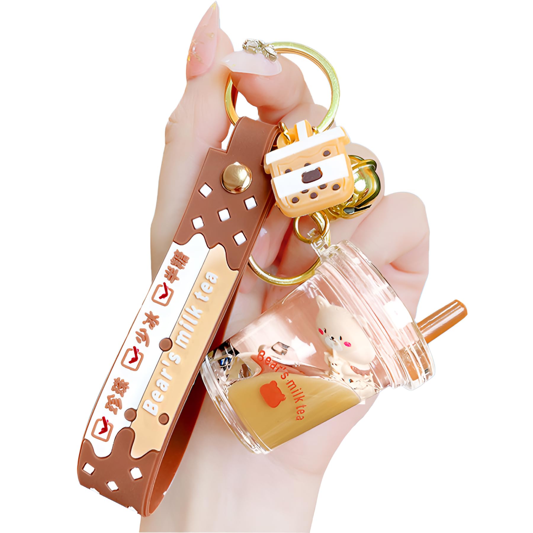 HONYJOOM Niedlicher Schlüsselanhänger Kawaii Boba Flüssiger Bär Schlüsselanhänger Katze Schlüsselanhänger Rucksack Charm Damen Herren Mädchen Junge Kind Teenager Tochter, O-boba Milchtee (Bär), HONYJOOM Niedlicher Schlüsselanhänger Kawaii Boba Flüssiger Bär Schlüsselanhänger Katze Schlüsselanhänger Rucksack Charm Damen Herren Mädchen Junge Kind Teenager Tochter, O-boba Milchtee (Bär), von HONYJOOM