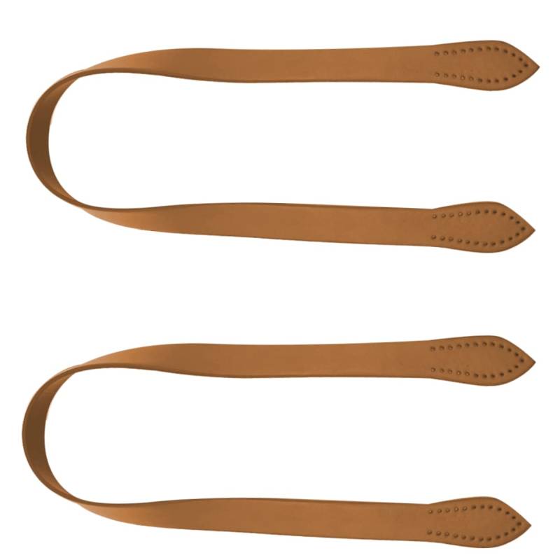 HOODANCOS 2Stücke PU Leder Taschenriemen für Handgefertigte Tragetaschen Gürtel Weiche Handgriffe für Einkaufstaschen Simuliertes Leder Zubehör Kamel zum Ersetzen von HOODANCOS