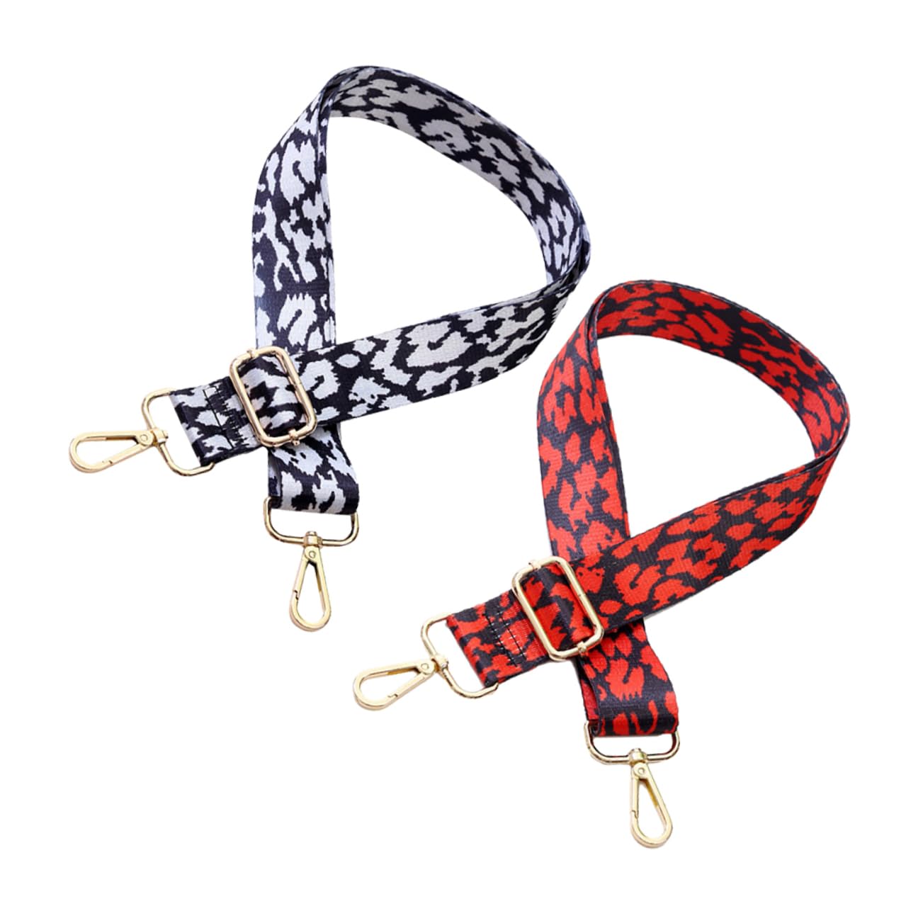 HOODANCOS 2Stücke Verstellbarer Schultergurt für Handtaschen mit Farblich Abgesetztem Leopardenmuster und Komfortabler Schulterriemen für Umhängetaschen HOODANCOS 2Stücke Verstellbarer Schultergurt für Handtaschen mit Farblich Abgesetztem Leopardenmuster und Komfortabler Schulterriemen für Umhängetaschen von HOODANCOS