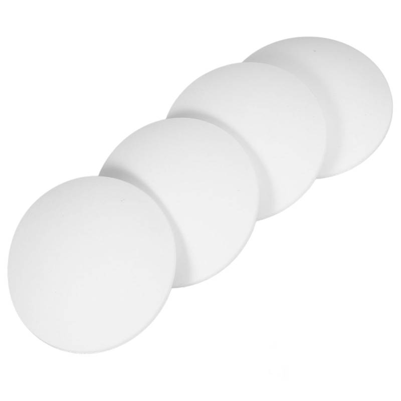 HOODANCOS 4 Stück Sturzpad drinnen runden Wandschutz für Türklinken Türkeilstopper Pads schützen selbstklebender Türwandstopper Türstopper für die Wand Türschutz Plastik Weiß von HOODANCOS