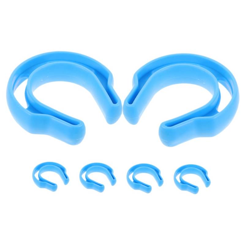 HOODANCOS 6 Stück Türkarte Anti-clip-handtürblock Schutz Kind Stopper Türstau Anti Tür Zuschlagen Türanschlagkeil Türstoßstangen Zum Zuschlagen Polyethylen Niedriger Dichte Blau von HOODANCOS