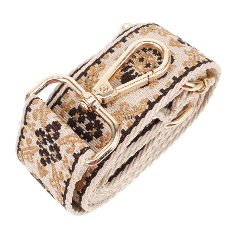HOODANCOS Ethnische Schultergurte Umhängetaschenriemen Einstellbare Gurte Handtaschen für Frauen breiter Handtaschenriemen Riemen für Crossbody -Tasche Riemen für Geldbeutel Zinn-Legierung von HOODANCOS