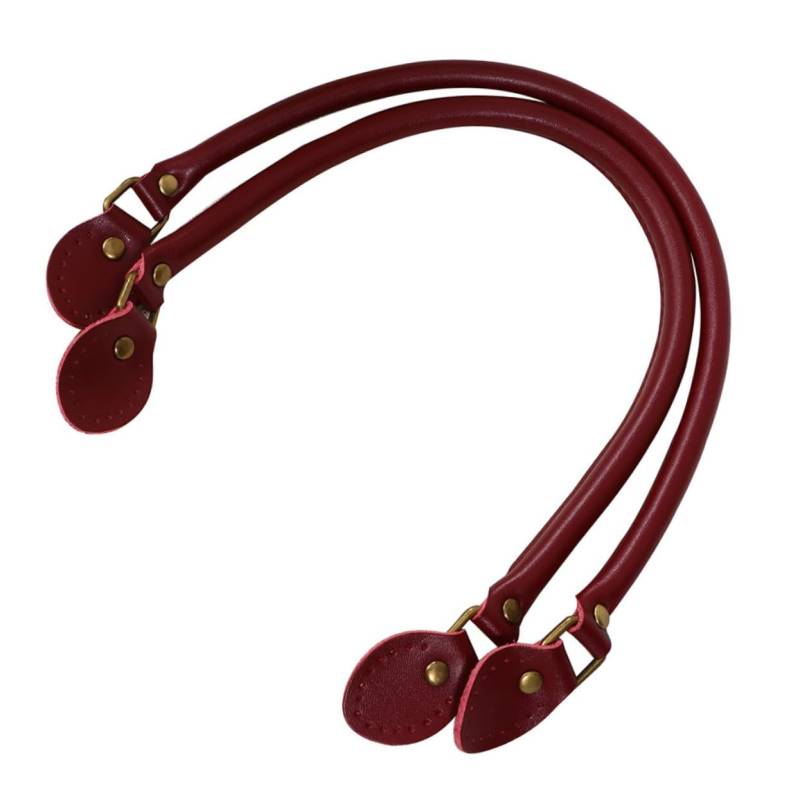 HOODANCOS Handtaschenriemen Echtem Leder Weinrot Ersatzgriff für DIY Taschen für Schulter und Umhängetaschen Langlebig und Perfektes Zubehör für Ihre von HOODANCOS