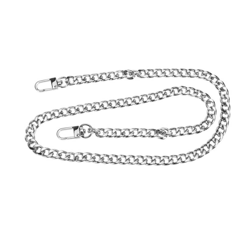 HOODANCOS Metall Umhängetaschenriemen Abnehmbarer Schultergurt für Handtaschen Eleganter Kettenriemen Silber Vielseitig Einsetzbar für Schulter und Crossbody Bags von HOODANCOS
