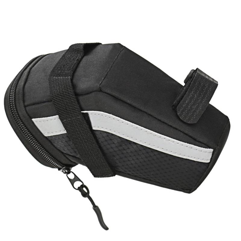 HOOLRZI 1,5 l Fahrradsatteltasche Fahrradsitze Tasche mit reflektierenden Streifen für Mountainbikes Heckhalterung Schnellspanner Halterung von HOOLRZI