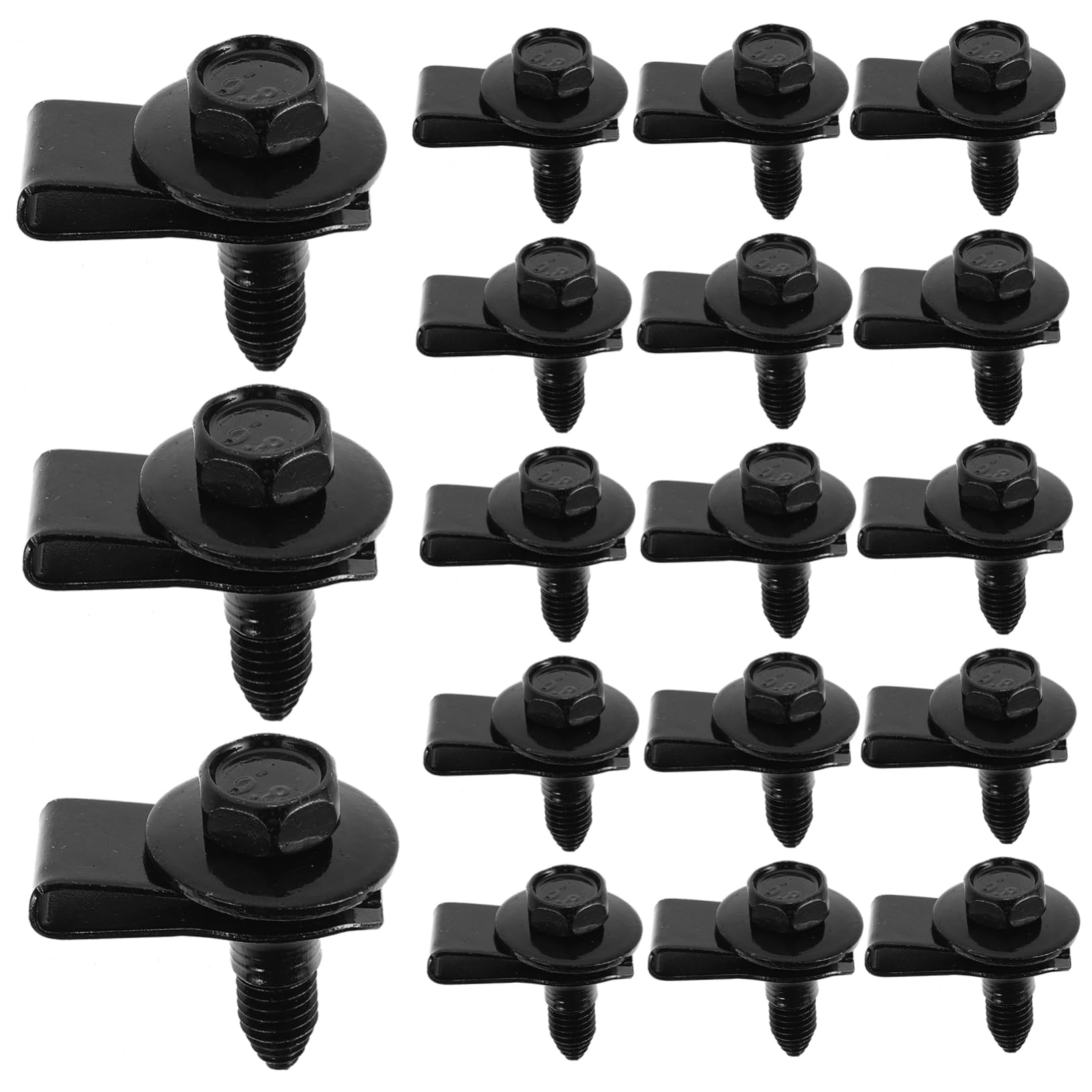 HORIALENCE 20 Sätze Stoßstangenschutzschrauben Nuss-Clips Kfz-Schraubklemmen u-clips automobil Karosserieschrauben und U-Mutter-Klemme Stoßstangenbolzen Kfz-Clips Metall Black HORIALENCE 20 Sätze Stoßstangenschutzschrauben Nuss-Clips Kfz-Schraubklemmen u-clips automobil Karosserieschrauben und U-Mutter-Klemme Stoßstangenbolzen Kfz-Clips Metall Black von HORIALENCE