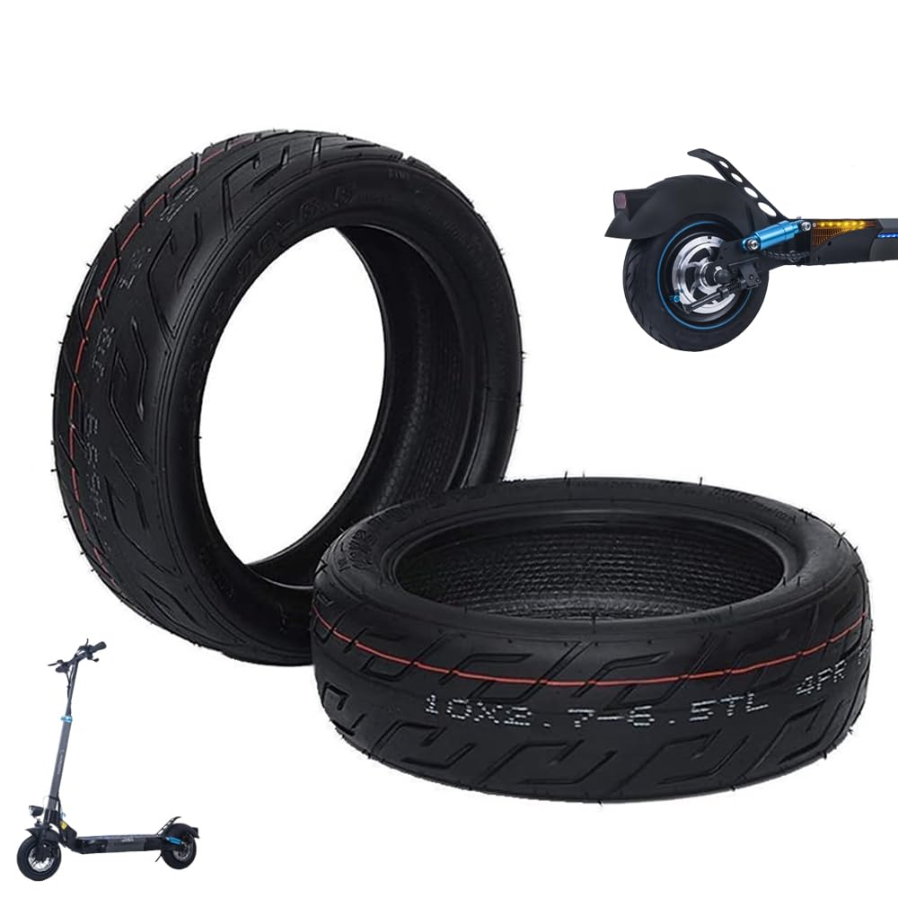 Radkappe Pack/Einheit Tubeless 10 Zoll 10 x 2,70-6,5 Zoll für Smartgyro Speedway / Speedway Pro, schlauchlose Reifen ohne Luftkammer, Vakuumfelge Elektroroller (2) von HORO.ES