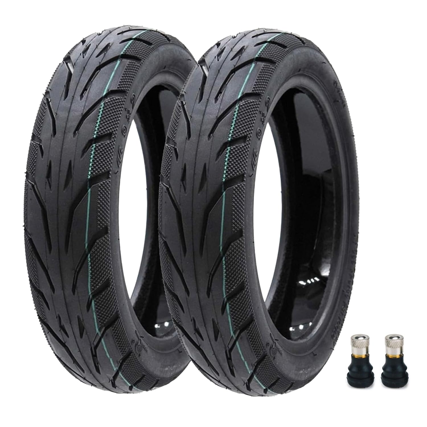 HORO.ES Tubeless Reifen-Set, 9 x 2, Reifenpannenschutz, mit/ohne Gel, zur Selbstreparatur, kompatibel mit XIAOMI M365, Essential, 1S, Pro/Pro 2, MI3 (Tubeless GEL) von HORO.ES