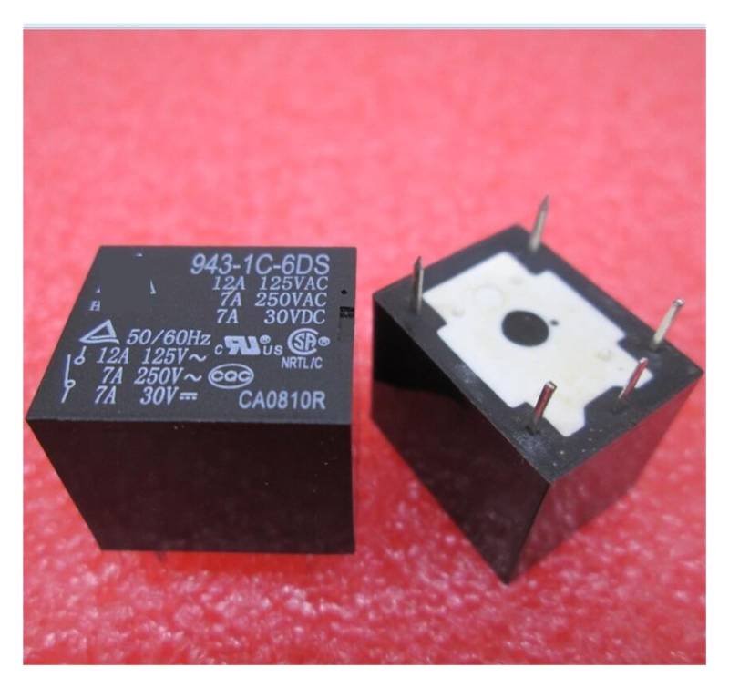 10pcs, Relay 943-1C-6DS 9431C6DS 6V 6VDC DC6V 7A 250VAC DIP5 HOROJDTH von HOROJDTH