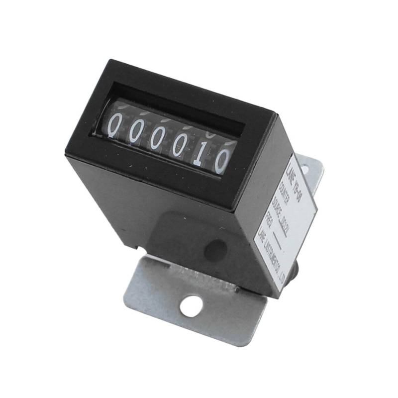 Black DC12V YB-06 6 Digits Lockable Electromagnetic Counter HOROJDTH von HOROJDTH