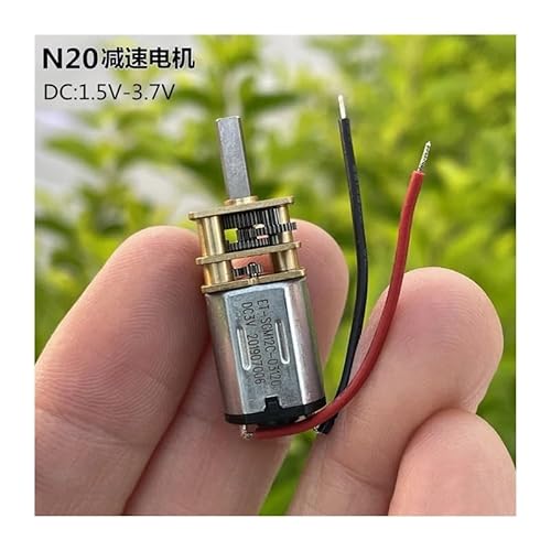 GA12-N20 12mm Gear electronic starter Full Metal Gearbox DC1.5V 3V 3.7V 220RPM Slow Speed 10mm Long Shaft DIY Lock Robot Smart Car HOROJDTH von HOROJDTH
