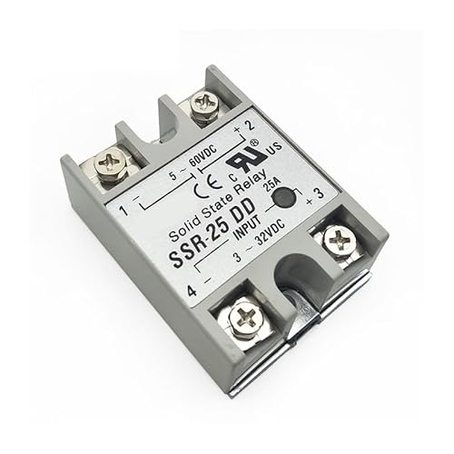 High SSR-25DD 25A Solid State Relay DC Control DC Input 3-32V DC Output 5-60VDC HOROJDTH High SSR-25DD 25A Solid State Relay DC Control DC Input 3-32V DC Output 5-60VDC HOROJDTH von HOROJDTH
