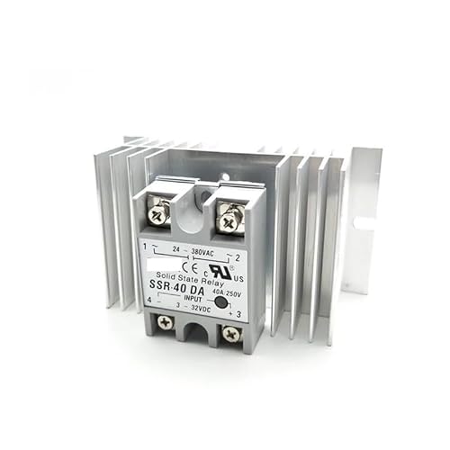 High Temprature Control Solid State Relay SSR 40A 3-32V DC 24-380V AC with Heat Sink HOROJDTH High Temprature Control Solid State Relay SSR 40A 3-32V DC 24-380V AC with Heat Sink HOROJDTH von HOROJDTH