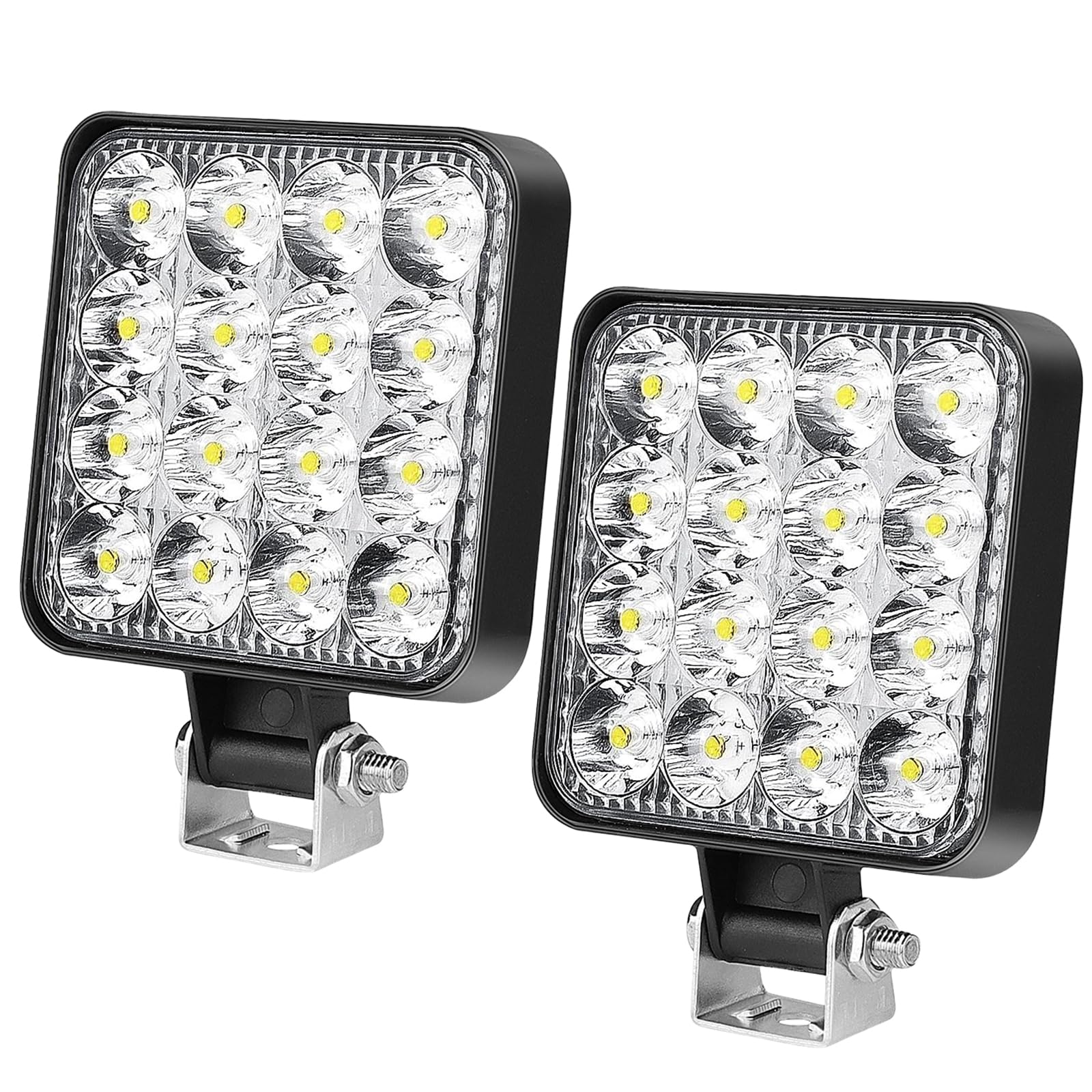 HOSPAOP LED Arbeitsscheinwerfer 12V LED Strahler 48W Offroad Zusatzscheinwerfer IP67 Auto Scheinwerfer Rückfahrscheinwerfer Beleuchtung für Trecker Bagger SUV UTV ATV, 2 Pack HOSPAOP LED Arbeitsscheinwerfer 12V LED Strahler 48W Offroad Zusatzscheinwerfer IP67 Auto Scheinwerfer Rückfahrscheinwerfer Beleuchtung für Trecker Bagger SUV UTV ATV, 2 Pack von HOSPAOP