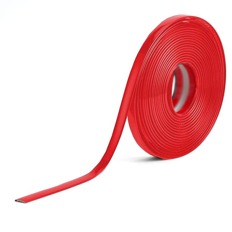 5M Autotür-Schutz Karosserie Fenster Außen Dekoration Klebestreifen PVC Autotür Kantenschutz Stoßstange Schutzleiste Flexibel(Red,6mm(0.23Inch)) von HOTHUIMIN