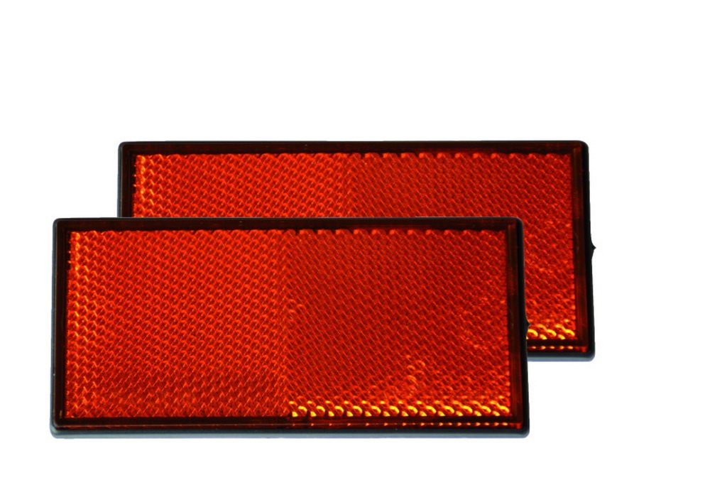 HP-Autozubehör 10214 Reflektor Orange eckig Set 2 Stück von HP Autozubehör