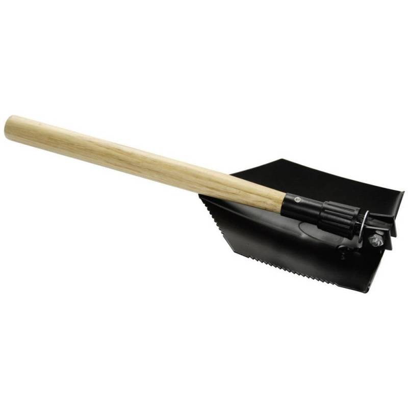 HP-Autozubehör 13600 Klappstapten mit Holzgriff, klappbar mit Schutztasche Schwarz von HP Autozubehör