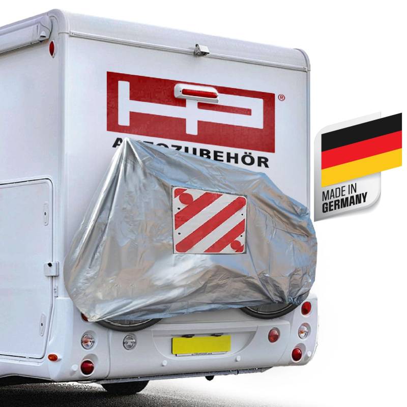 HP Autozubehör 18158 Fahrradabdeckung mit Warntafeltasche, Silber von HP Autozubehör