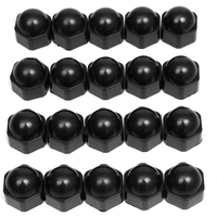 HPAUTO Kappe, Radmutter Rallye-Caps Schwarz 19mm, 20 Stück 82928 von HPAUTO