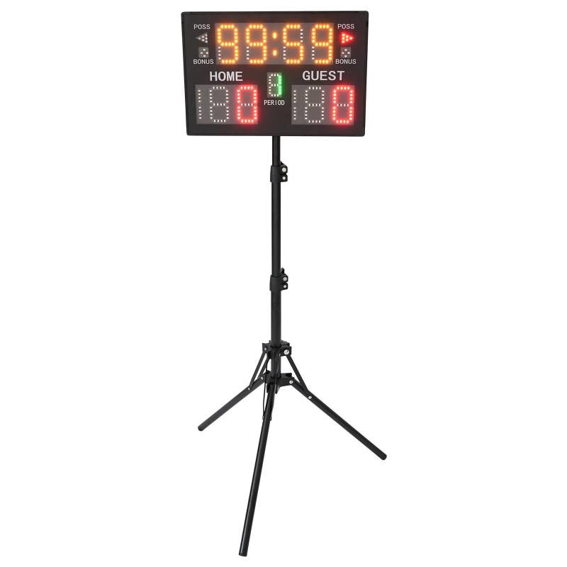 HPDTZ LED Anzeige Tafel Spiel Punktestand Fernbedienung Tisch Indoor Outdoor Anzeige Höhenverstellbares Stativ USB Anschluss mit Timer Uhr und Countdown Funktion von HPDTZ