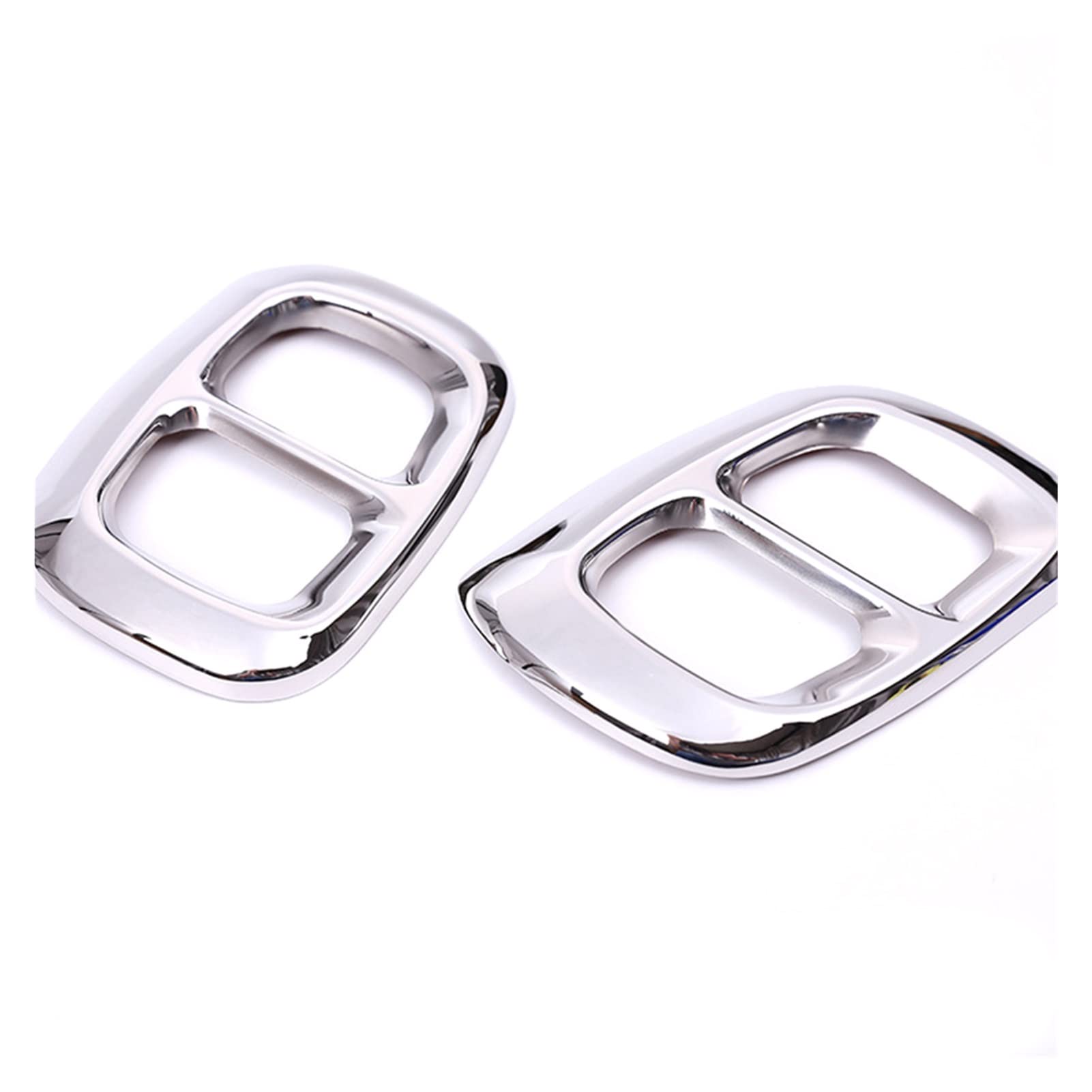 HPGHZNYNMK 2 teile/sätze glänzend schwarz/silber Abgasleitung Tipps abdecken for Mercedes kompatibel for Benz GLA X156 2015-2018 Chrom-Stil(Silver) von HPGHZNYNMK