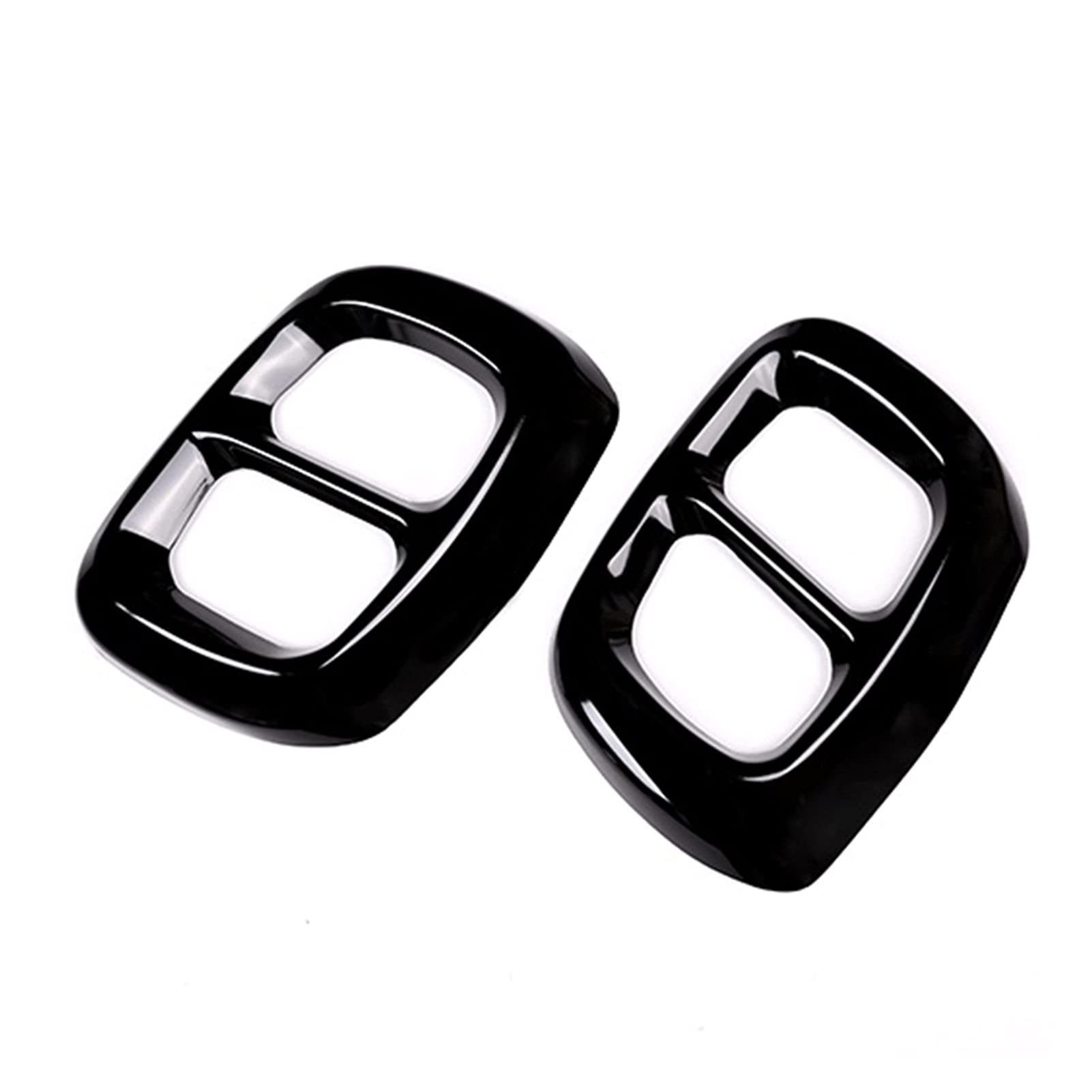 HPGHZNYNMK 2 teile/sätze glänzend schwarz/silber Abgasleitung Tipps abdecken for Mercedes kompatibel for Benz GLA X156 2015-2018 Chrom-Stil(schwarz) von HPGHZNYNMK
