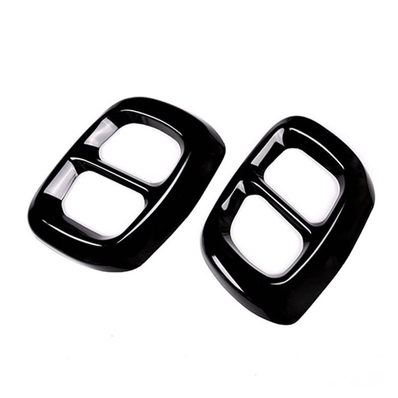 HPGHZNYNMK 2 teile/sätze glänzend schwarz/silber Abgasleitung Tipps abdecken for Mercedes kompatibel for Benz GLA X156 2015-2018 Chrom-Stil(schwarz) von HPGHZNYNMK