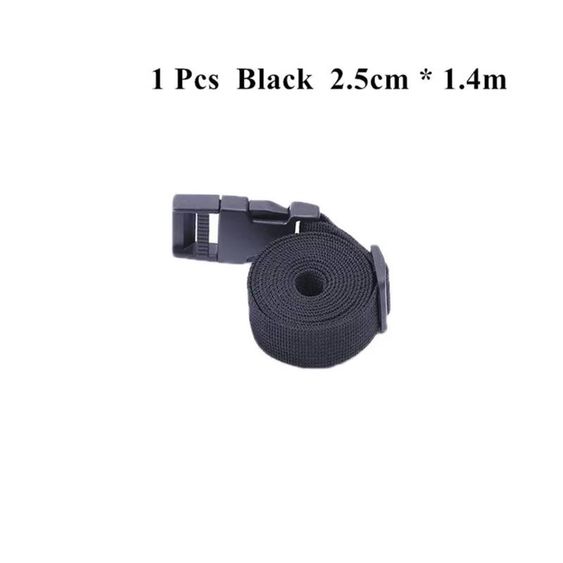 Zurrgurt, 1,4 m lanr Zurrgurt mit Schnalle, Ladungsgurte for Auto, Motorrad, Fahrrad mit Abschleppseil aus PP-Schnalle, starker Gürtel mit Kartenschnalle for päcktaschen Umreifungswerkzeuge(Black 2Bat von HPHPH