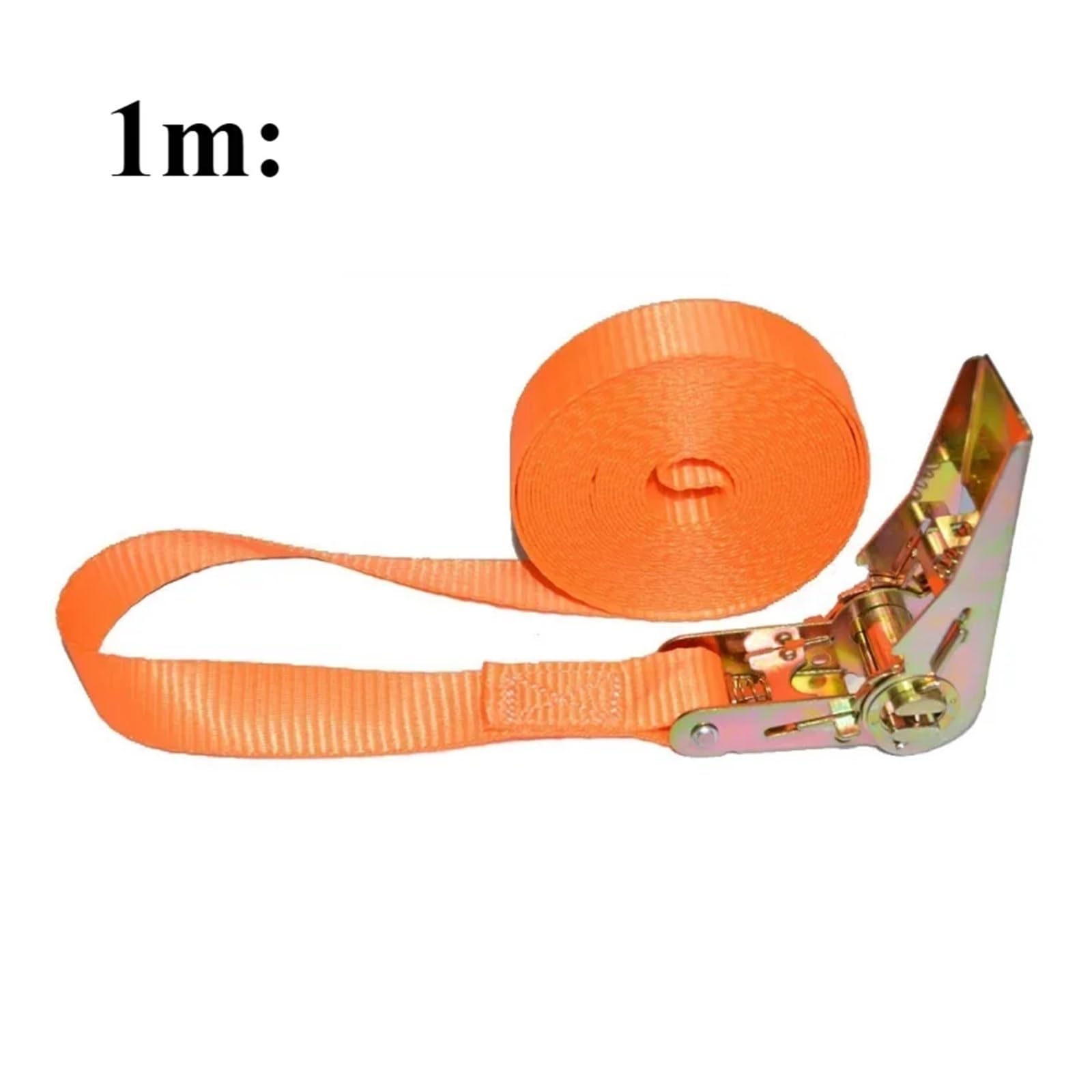 Zurrgurt, 1m/3/5m Frachtgurt Ratschenspanner Frachtwan Festspanner Festziehen Seil for päck Waren Transport Outdoor Camping Umreifungswerkzeuge(Orange 1m) von HPHPH