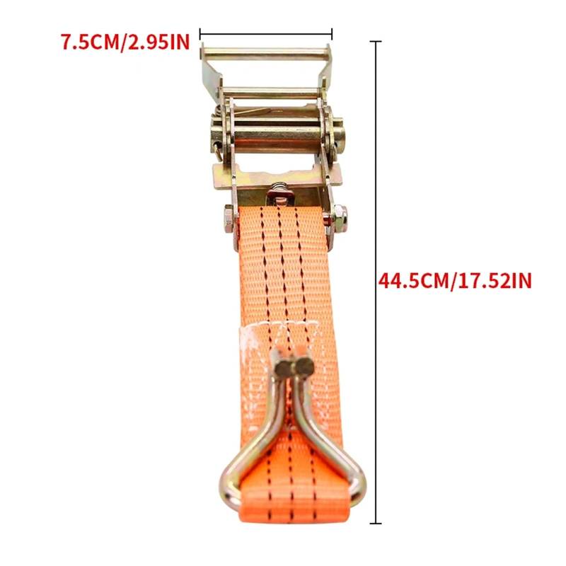 Zurrgurt, 2,5/3,8/5 cm LKW-Bindegurt Frachtseilspanner Automatischer Spanner Bremsseil Umreifungsgurt Auto LKW Spezialverband Umreifungswerkzeuge(30-50cm) von HPHPH