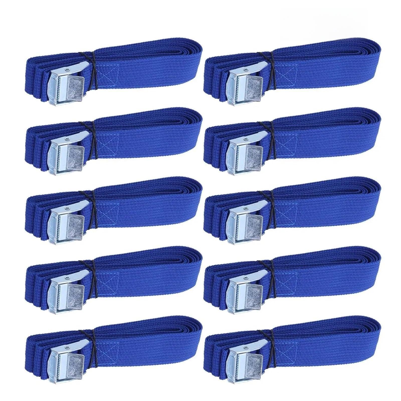 Zurrgurt, 2,5 m Zurrgurte mit Schnalle, Nylon-Schnellverschluss-Zurrgurte for Festbinden von Ladung, Autodachträr, päck, Kajakträr, Umzug Umreifungswerkzeuge(10PC) von HPHPH
