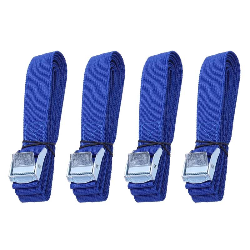 Zurrgurt, 2,5 m Zurrgurte mit Schnalle, Nylon-Schnellverschluss-Zurrgurte for Festbinden von Ladung, Autodachträr, päck, Kajakträr, Umzug Umreifungswerkzeuge(4PC) von HPHPH