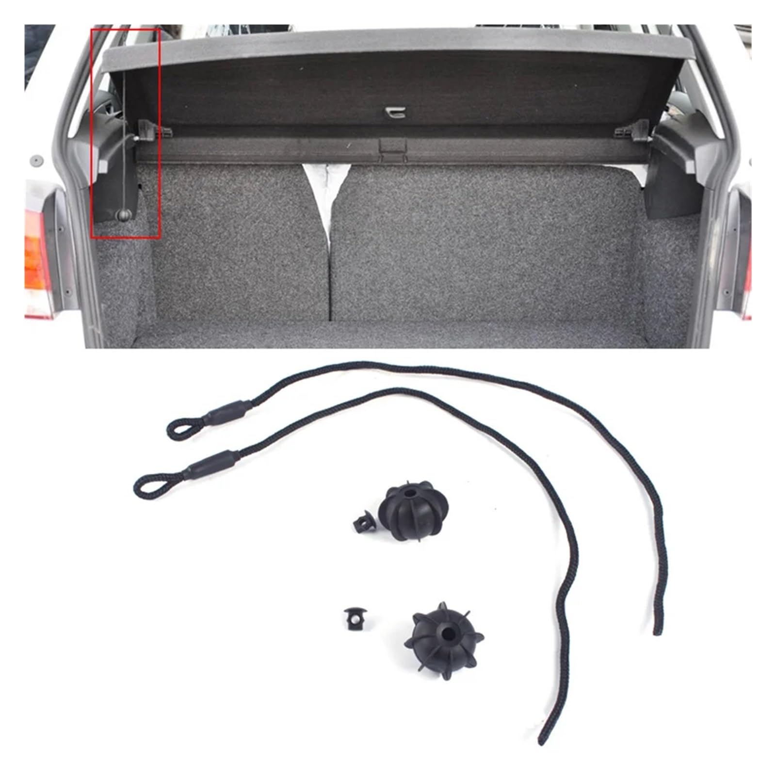 Zurrgurt, 2 Stück VW Golf Kofferraum-Paketabla-String-Cord-Abdeckungsgurt - Langlebis Heckklappen-Autozubehör Umreifungswerkzeuge Zurrgurt, 2 Stück VW Golf Kofferraum-Paketabla-String-Cord-Abdeckungsgurt - Langlebis Heckklappen-Autozubehör Umreifungswerkzeuge von HPHPH