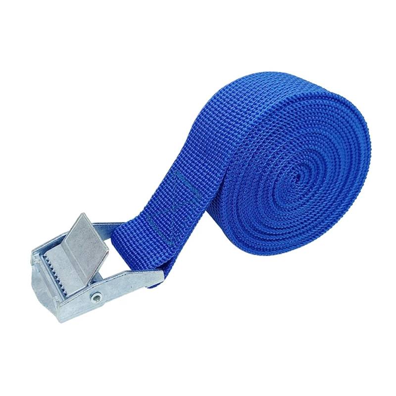 Zurrgurt, 3-Gurte mit Schnallen-Zurrgurt for Motorrad, Auto, Fahrrad, Metall-Abschleppseil, starker Ratschen-Befestigungsgurt for Gepäcktaschen Umreifungswerkzeuge(1x Blue) von HPHPH