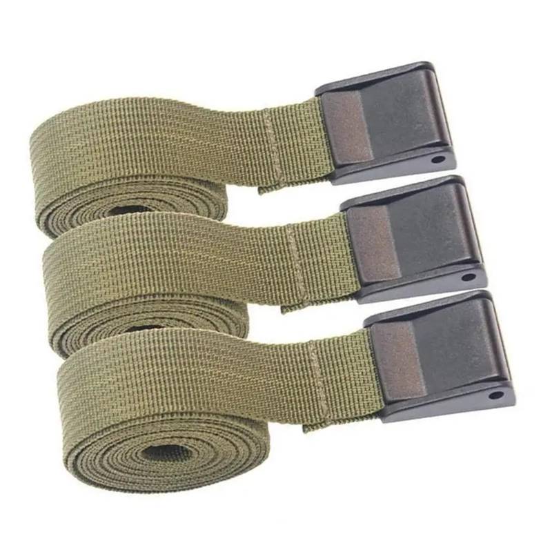 Zurrgurt, 3 Stück grüne Druckschnallengurte Spanngurte Ladungsgurte Campinggurte Taschenbefestigungsgurte Befestigungsgurte Umreifungswerkzeuge(100xx2.5cm) von HPHPH