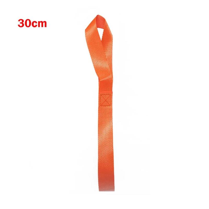 Zurrgurt, 30 40 cm Zugschlaufe Zurrgurte Gurtband Auto Motorrad ATV UTV Fahrrad bündeltes Sicherheitsseil Frachtfixierungsgurt Hilfsgurt festziehen Umreifungswerkzeuge(1PC Orange 30cm) von HPHPH