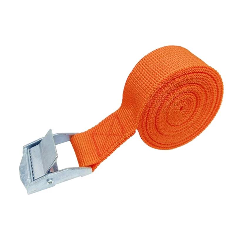 Zurrgurt, 4M Ladungsgurte mit Schnallen-Zurrgurt for Motorrad, Auto, Fahrrad, Metall-Abschleppseil, starker Ratschen-Befestigungsgurt for päcktaschen Umreifungswerkzeuge(1x Orange) von HPHPH