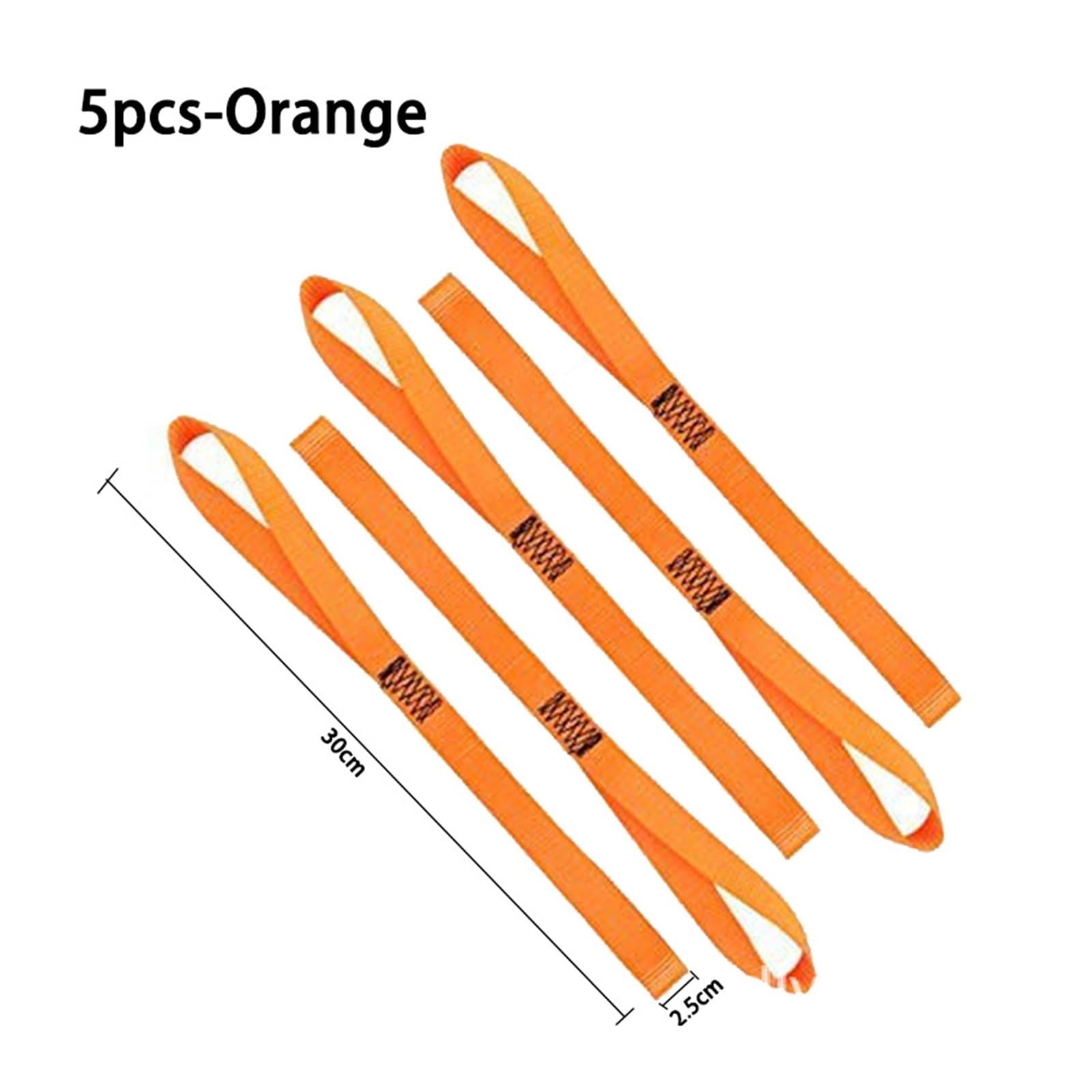 Zurrgurt, 5 stücke Auto Motorrad Verpackung Zurrgurte Schlaufengurt Kofferraum Fracht päck Feste Langlebi Mehrzweck Nylon Weiche Riemen Universal Umreifungswerkzeuge(5pcs Orange-A) von HPHPH