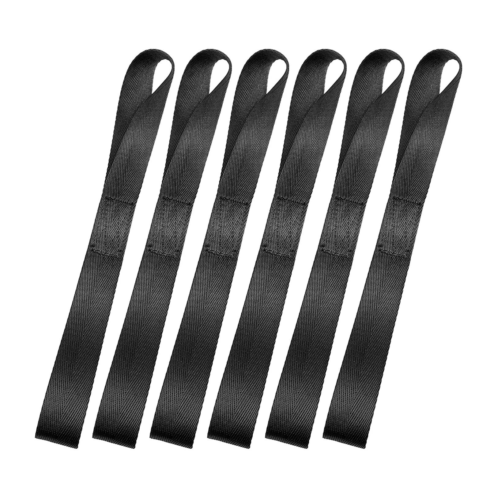 Zurrgurt, Auto Motorrad Verpackung Tie Downs Loop Strap Kofferraum Fracht päck Feste Mehrzweck Nylon Weiche Riemen Umreifungswerkzeuge(6pcs Black) von HPHPH
