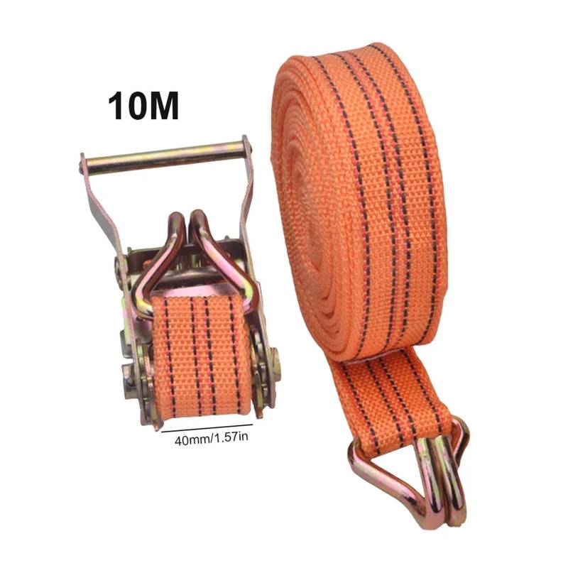 Zurrgurt, Neuer Zurrgurt Starker Ratschengurt päcktasche Ladungszurrgurt mit Metallschnalle 3/6M/8M/10M * 4cm LKW-Zurrgurte Handliche Gurte Umreifungswerkzeuge(10 Meter) von HPHPH