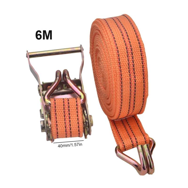 Zurrgurt, Neuer Zurrgurt Starker Ratschengurt päcktasche Ladungszurrgurt mit Metallschnalle 3/6M/8M/10M * 4cm LKW-Zurrgurte Handliche Gurte Umreifungswerkzeuge(6 Meter) von HPHPH