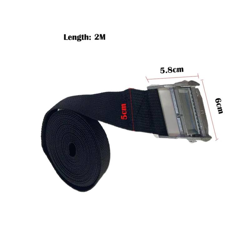 Zurrgurt, Schnallen-Zurrgurt-Gurte for Auto-LKW-Motorrad-Fahrrad-Abschleppseil-Bindegurt Auto-Gepäcktasche Fester Gurt Umreifungswerkzeuge(5cmx2m 1pcs) von HPHPH