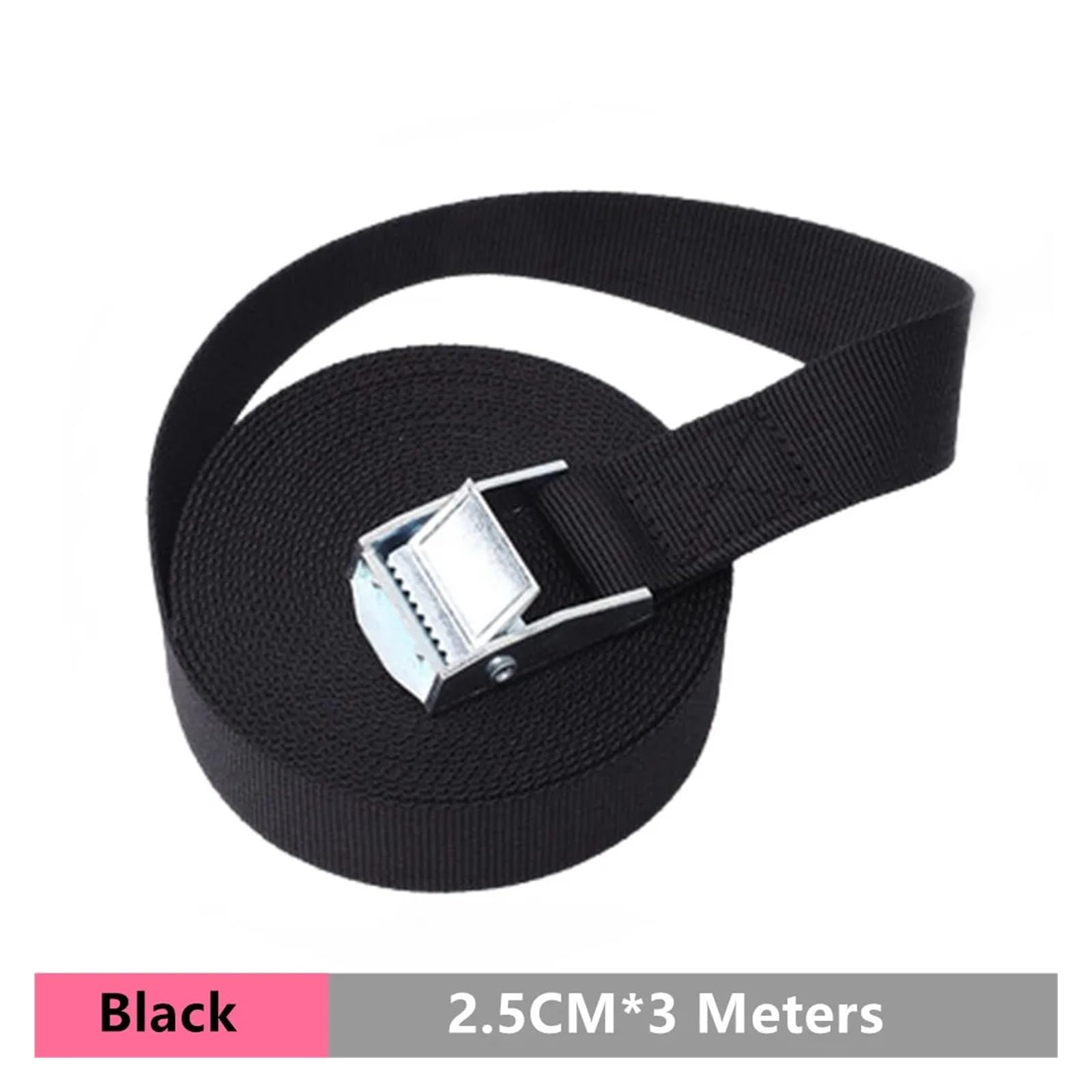 Zurrgurt, Schnallen-Zurrgurt-Gurte for Auto-LKW-Motorrad-Fahrrad-Abschleppseil Starker Ratschen-Bindungsgurt Auto-päck-Gurte Umreifungswerkzeuge(2.5CMx3M Black) von HPHPH