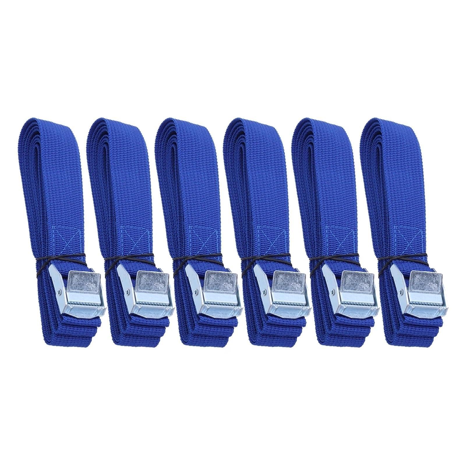 Zurrgurt, Zurrgurte mit Schnalle, Nylon, Schnellverschluss, Zurrgurte for Ladungssicherung, Autodachträr, päck, Kajakträr, Umzug Umreifungswerkzeuge(6PC) von HPHPH