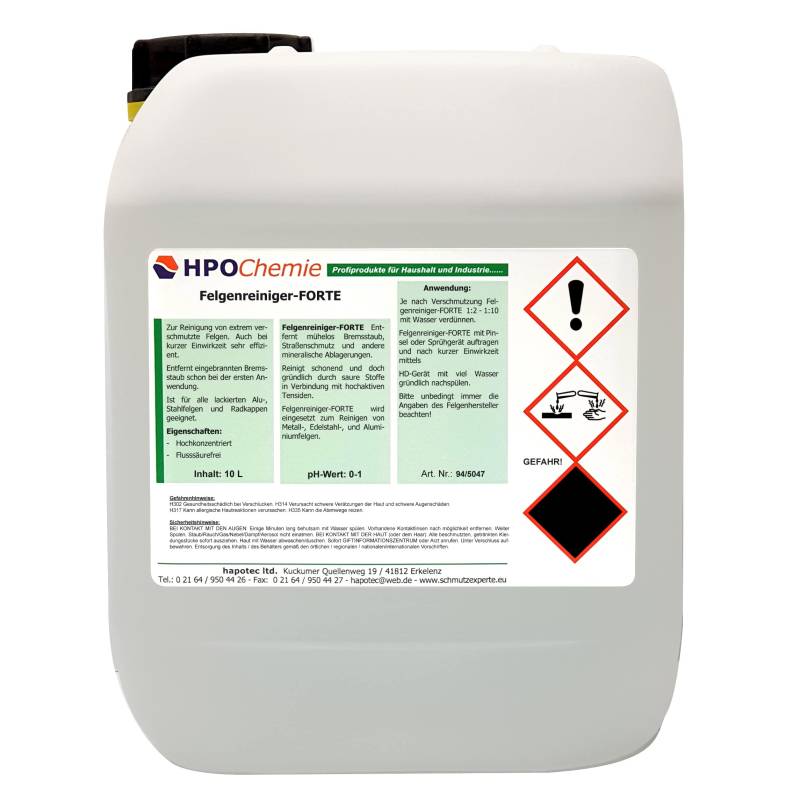 HPOChemie Felgenreiniger -FORTE- 5ltr. von HPOChemie