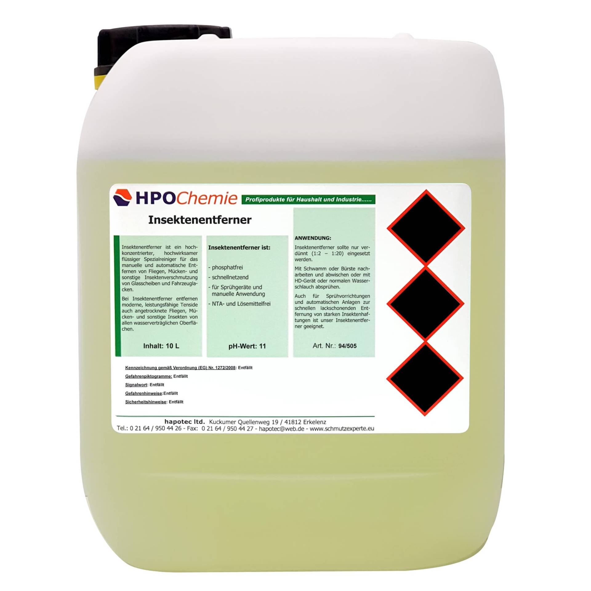 HPOChemie Insektenentferner 2x10ltr. HPOChemie Insektenentferner 2x10ltr. von HPOChemie